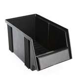 ESD-Safe Polypropylene Treston® Stacking Bin, 9.84"D x 5.86"W x 5.11"H, Black, Case of 30 Bins redirect to product page
