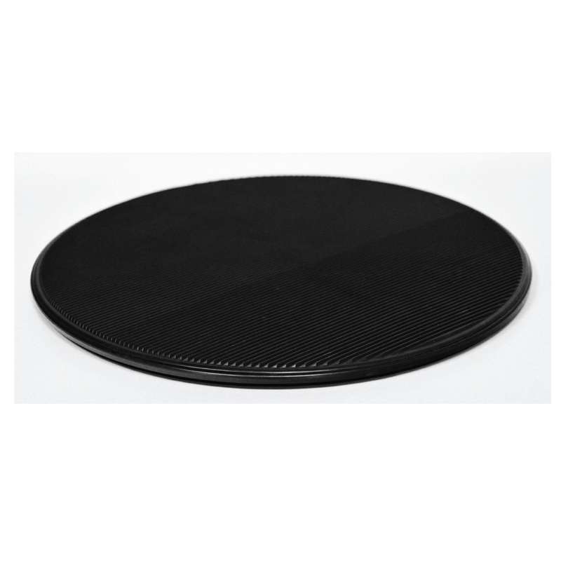 ESD-Safe Dissipative Circular Turntable With Black Grooved Surface, 20" Diameter