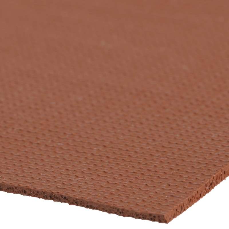 Sponge Silicone Rubber Sheet, Orange-Tan in Color, 0.25in Thick, 36in x 36in