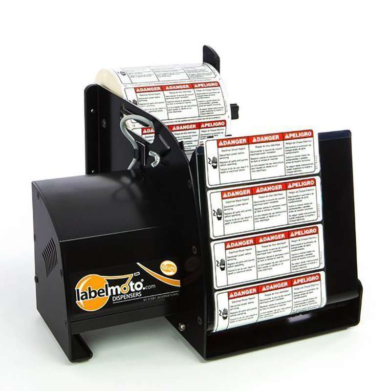 Electric Label Dispenser for Short Wide Specialty Labels, Auto, Black