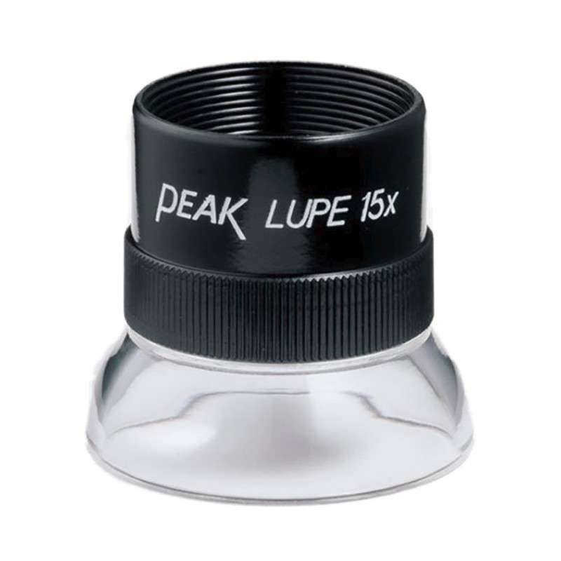 Optical Inspection Fixed Focus Loupe 15X Magnification 0.75in Lens Diameter 0.79in Field View