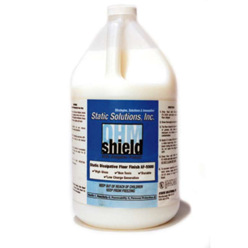 OHM Shield Floor Finish, 5 Gallons, Low VOC ESD Wax (Used w/OHM Shield System)