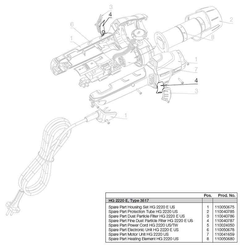 Fine Dust Particle Fleece, Spare Part, for use with HG 2220