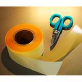 DPX-1 Thermoplastic Hot-Melt Adhesive Tape, 50 mm Wide × 0.3 mm Thick, Transparent (pale amber), 1:1 (non-shrinking), with release paper backing, 656-Foot (200-meter) Spool redirect to product page