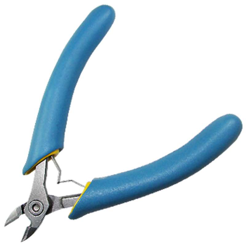 ESD-Safe Oval Head Diagonal Bevel Cutter, 4-3/4" Long