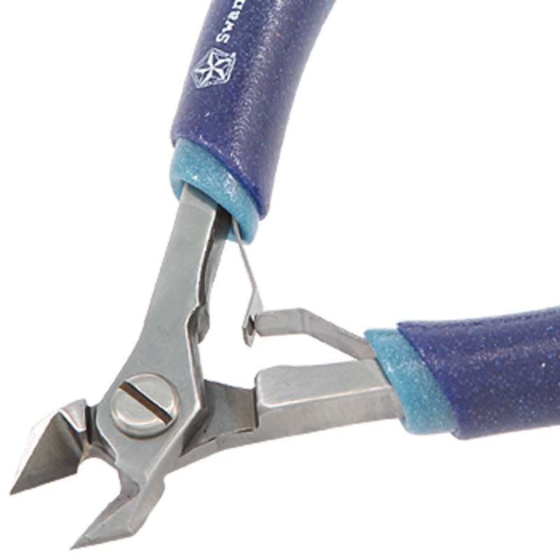 M-Series ESD-Safe Ergonomic Small Carbide Tapered Fine Point Medical-Grade Cutter, Flush, 5-5/8" Long