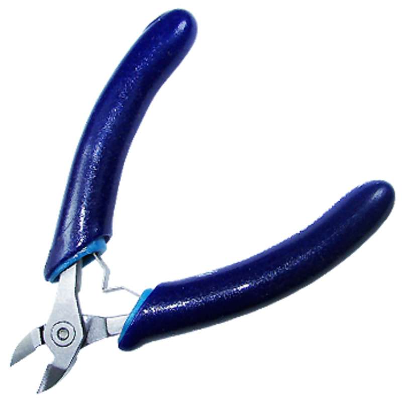 ESD-Safe Oval Diagonal Cutter, Flush, 4-3/4" Long