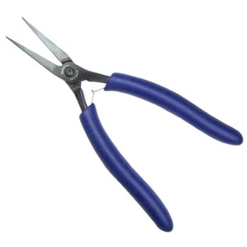 Flat Nose ESD Plier with Smooth Jaw and Erogonomic Handle, 6.86"