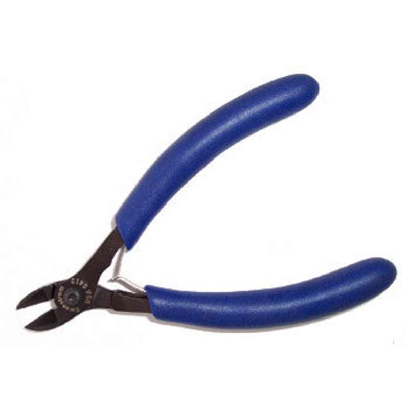 ESD-Safe Oval Head Flush Cutters with Cushion Grip Handles, 4-13/16" Long