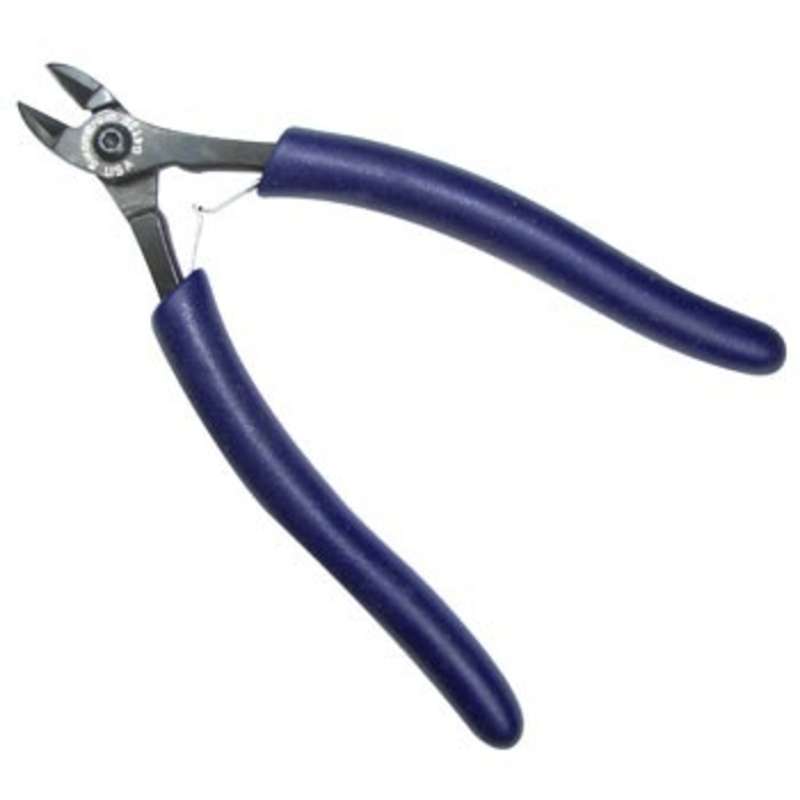 ESD-Safe Slim Oval Head Flush Cutters with Cushion Grip Handles, 5-5/8" Long