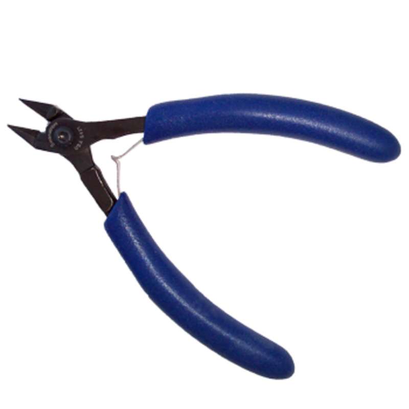 ESD-Safe Tapered Slim Head Super Flush Cutters with Traditional Grip Handles, 4-13/16" Long