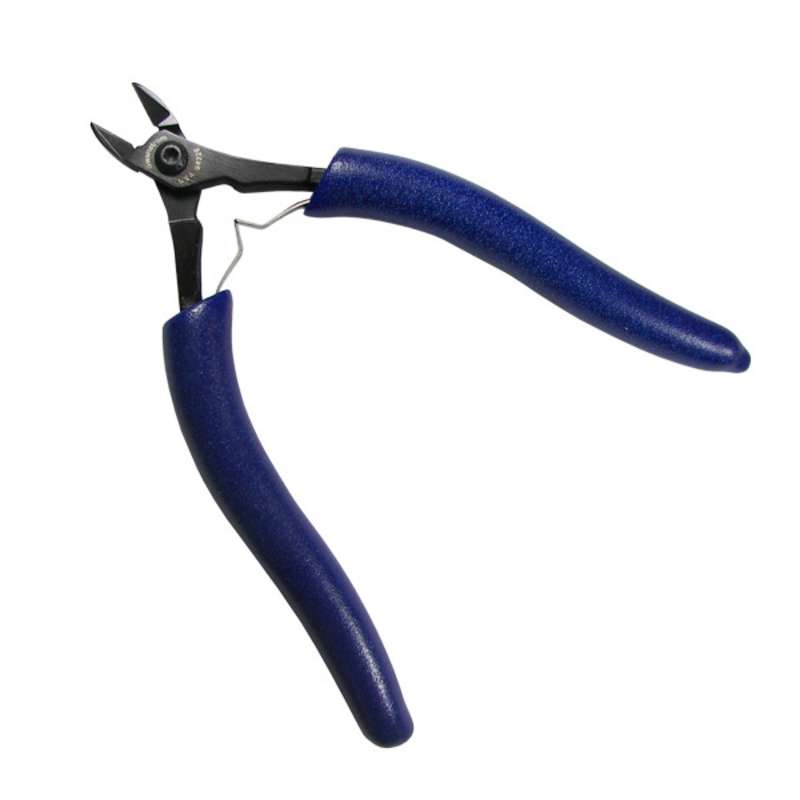 ESD-Safe Oval Submini Head Super Flush Cutters with Ergonomic Grip Handles, 5-5/8" Long