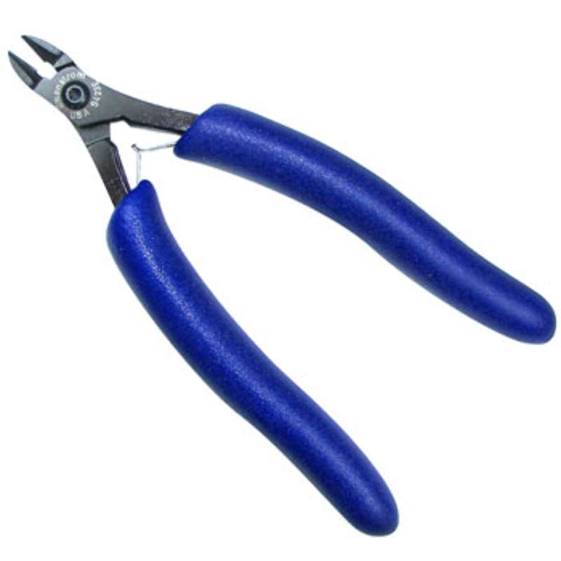 ESD-Safe Oval Slim Head Full Flush Cutters with Cushion Grip Handles, 6" Long