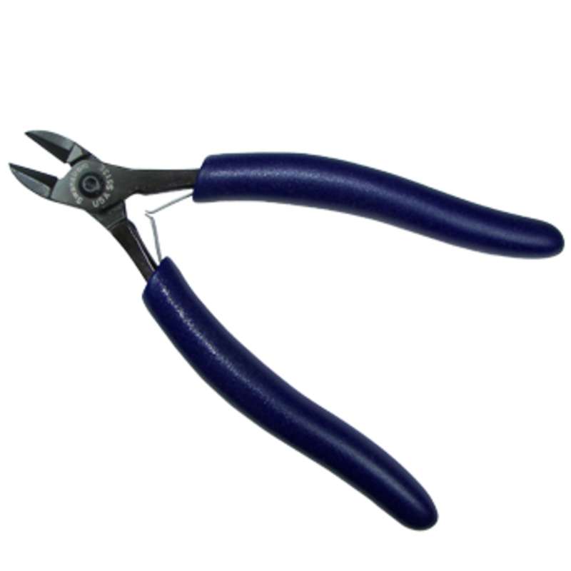 ESD-Safe Slim Oval Head Flush Cutters with Cushion Grip Handles, 5-13/16" Long