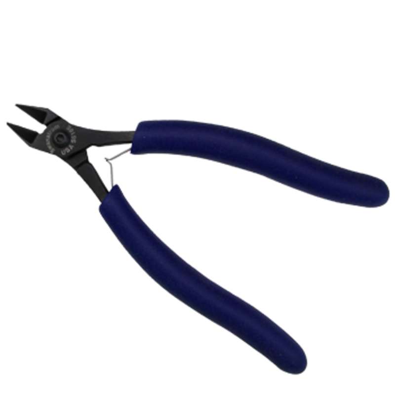 ESD-Safe Tapered Head Super Flush Cutters with Cushion Grip Handles, 5-13/16" Long
