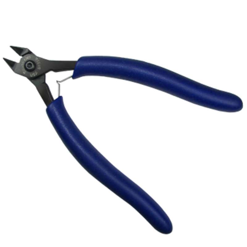 ESD-Safe Tapered Head Super Flush Cutters with Ergonomic Grip Handles, 5-5/8" Long