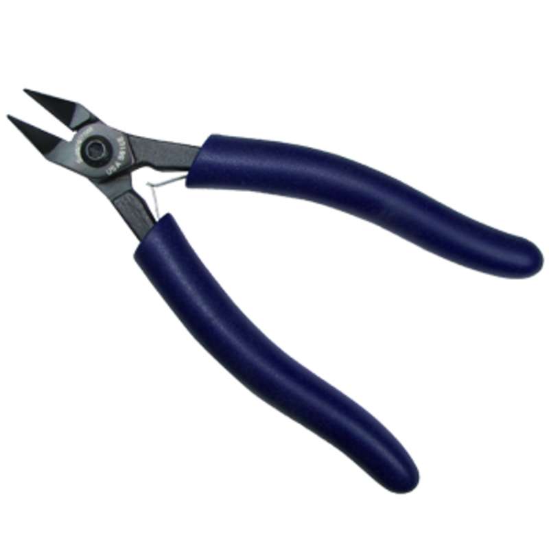 ESD-Safe Tapered Head Super Flush Cutters with Ergonomic Grip Handles, 6-3/8" Long
