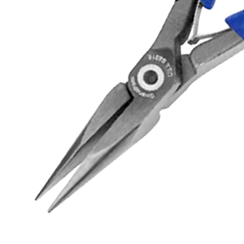 Heavy Duty Long Nose ESD-Safe Pliers with Serrated Jaws and Ergonomic Handles, 6"