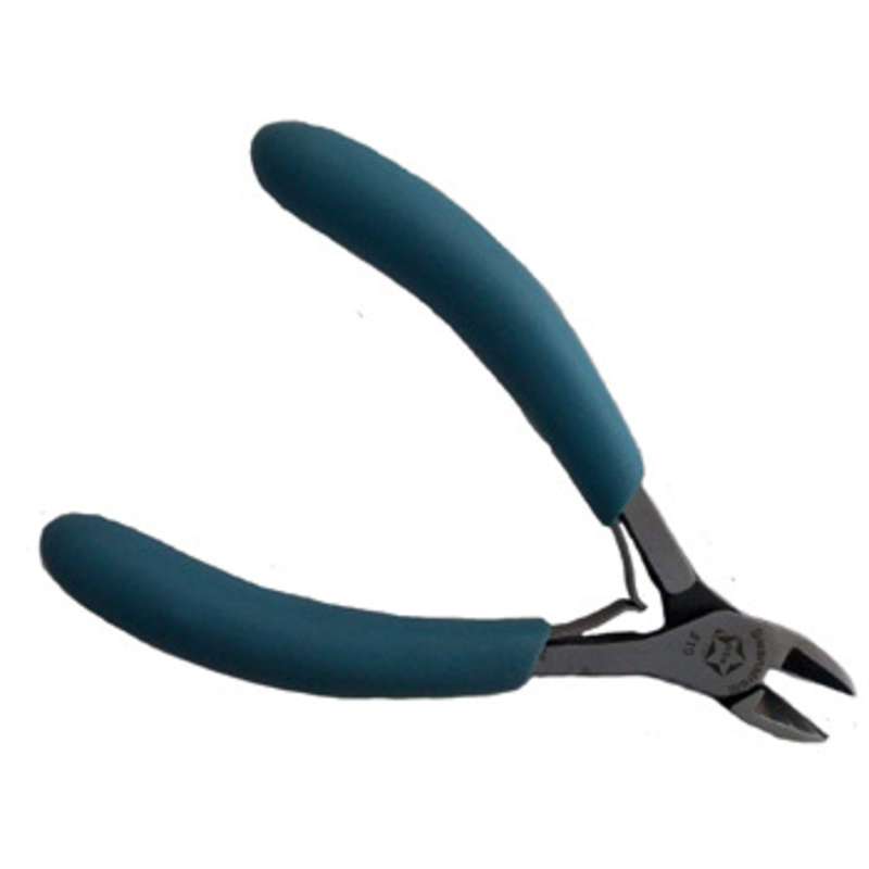 ESD-Safe Oval Head Bevel Cutters with Cushion Grip Handles, 5" Long