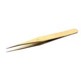 Anti-Sparking Solid Brass Tweezers with .6mm Fine Point Tips, 4-1/2" redirect to product page