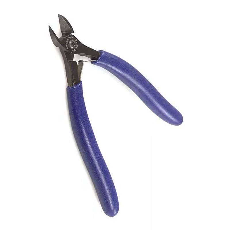 ESD-Safe Oval Head Flush Cutters with Cushion Grip Handles, 5-13/16" Long