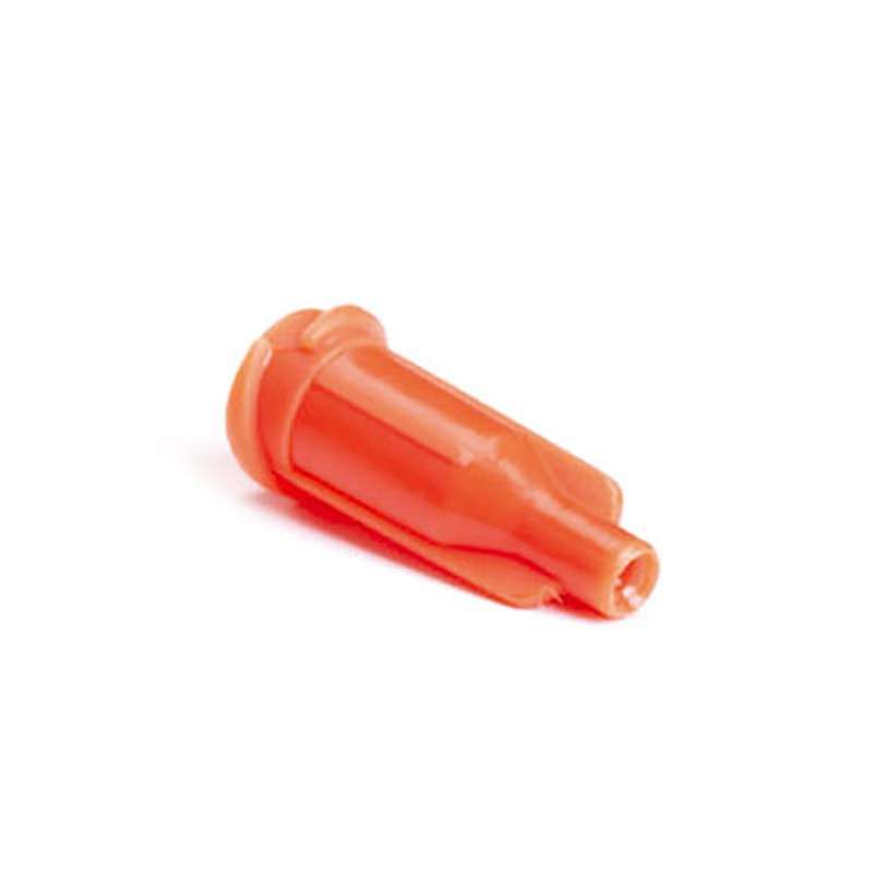 700 Series Double Helix Threaded Tip Cap, Orange, 50 per Package