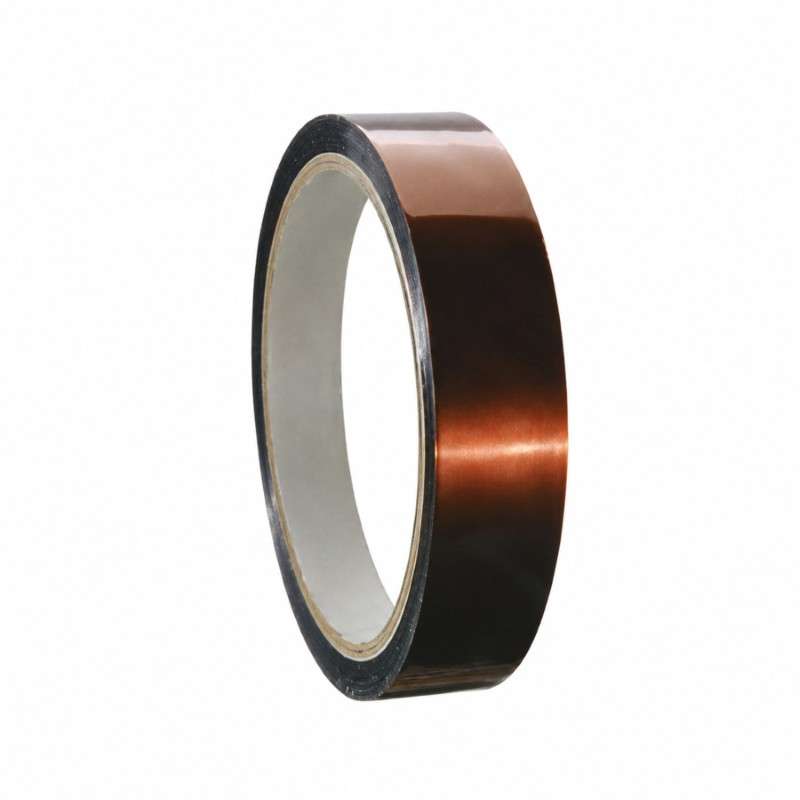 Kapton Tape, Low Static , 1"x36 Yds, 3" Core, 2.5 mil, Silicone Adhesive
