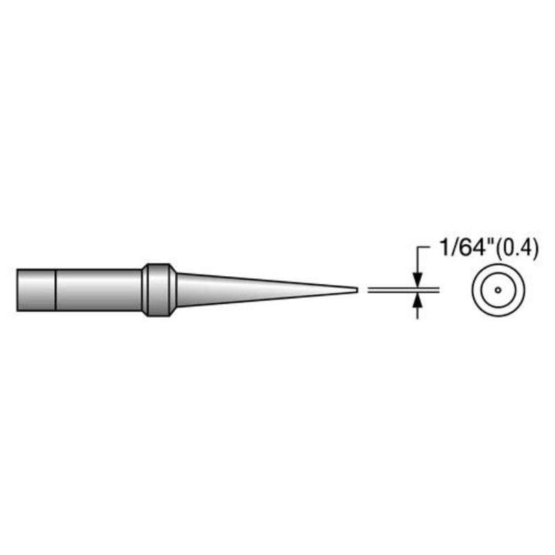C Series Long Conical Solder Tip, Alternate for Weller PTS8, 800°F, .016"