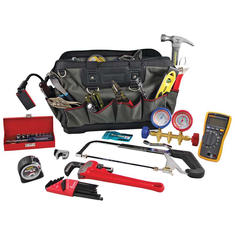 HVAC Tool Kit in Open Mouth Bag