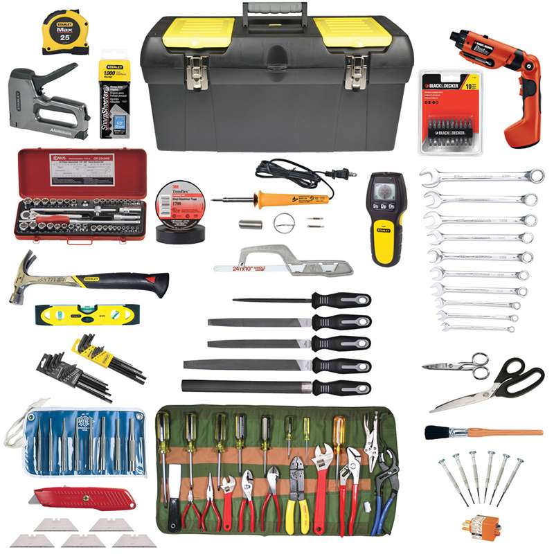 JTK-1011 Deluxe Tool Set with Plastic Tool Box