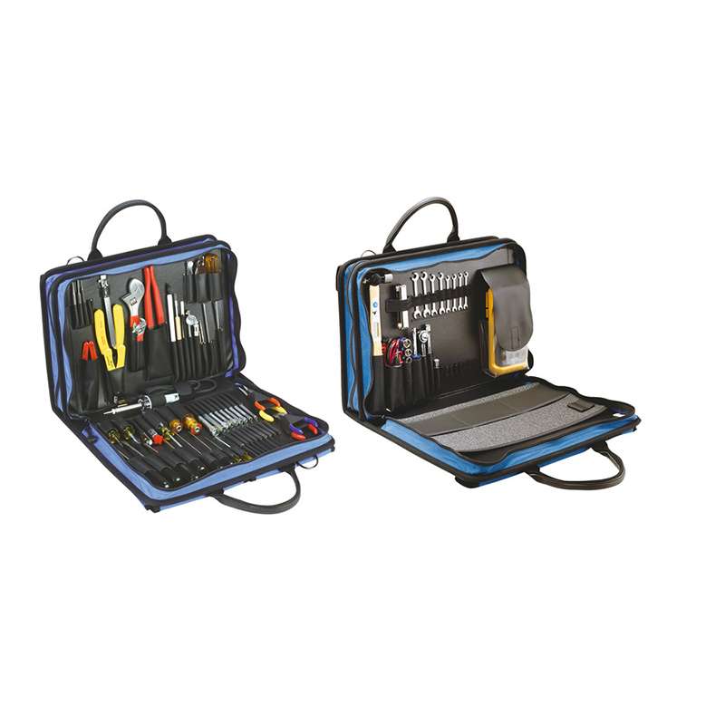 Electronics MRO Tool Kit, 6" Deep, Double-Side Blue Cordura Case, JTK-17 Series