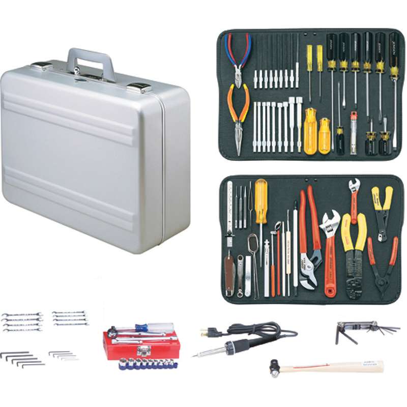 Electronics MRO Tool Kit, 7.25" Deep Aluminum Case, JTK-17 Series