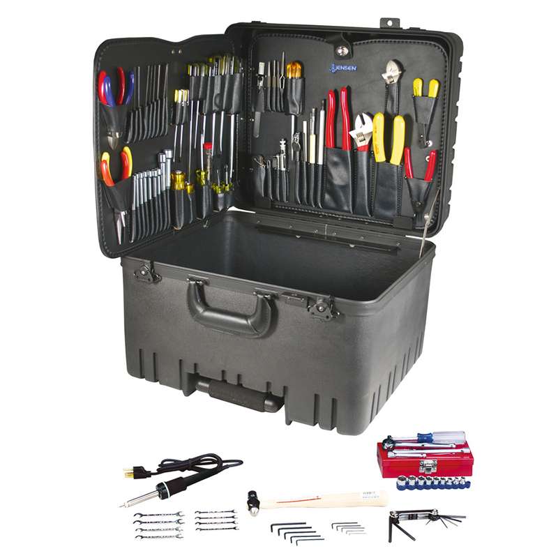 Electronics MRO Tool Kit, General, w/Wheels, 17.75" x 14.5" x 12", JTK-17 Series