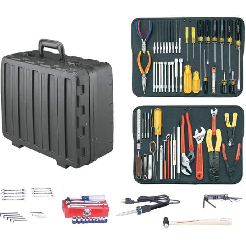 Electronics MRO Tool Kit, 6" Deep, Regular Rota-Tough Case, JTK-17 Series