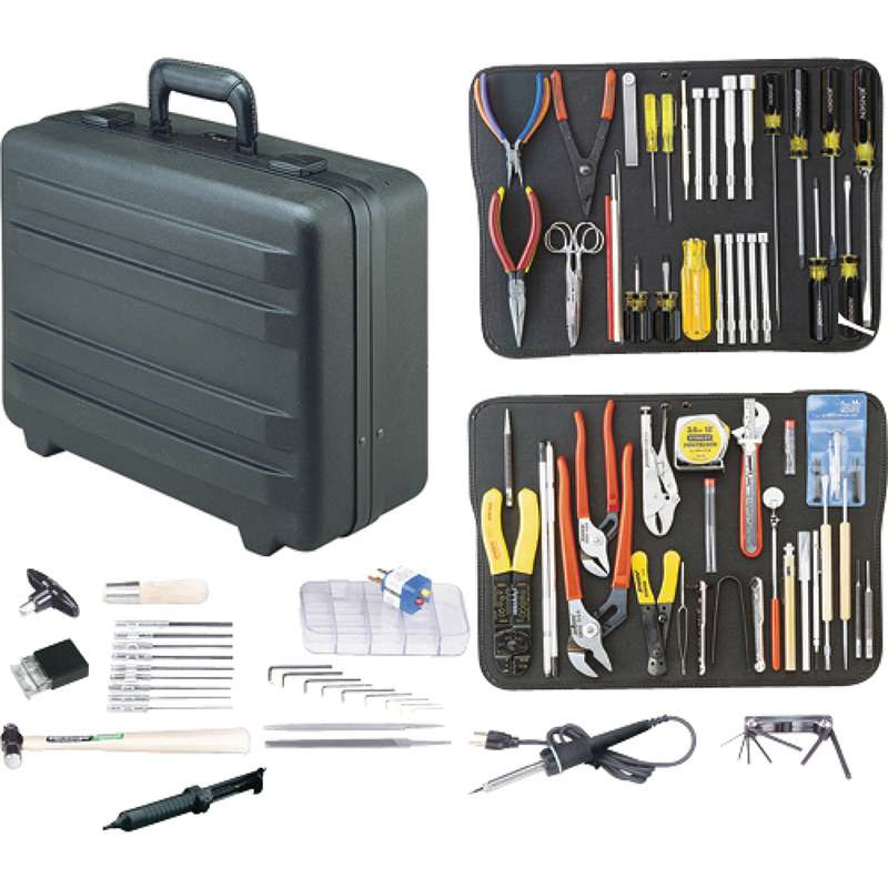 Electronics MRO Tool Kit, 7" Deep, Monaco Case, JTK-87 Series