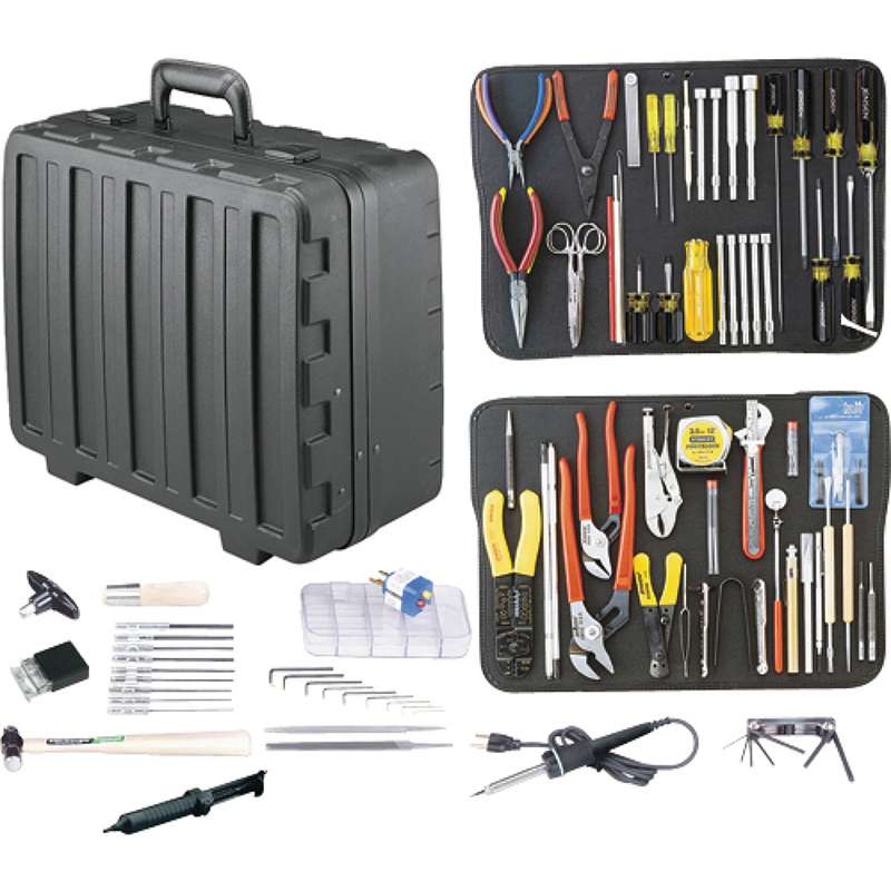 Electronics MRO Tool Kit, 6" Deep, Rota-Tough Case, JTK-87 Series