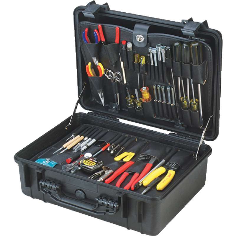 Electronics MRO Tool Kit, 6.75" Deep, Water Resistant Case, JTK-87 Series