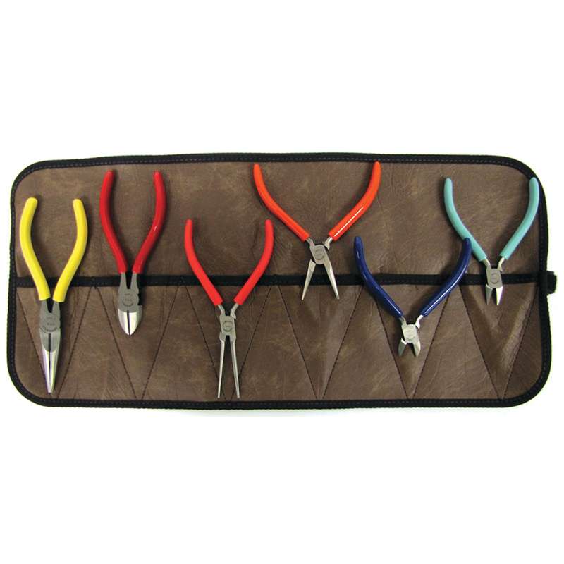 Pliers Kit in Roll Pouch, 6 pc.