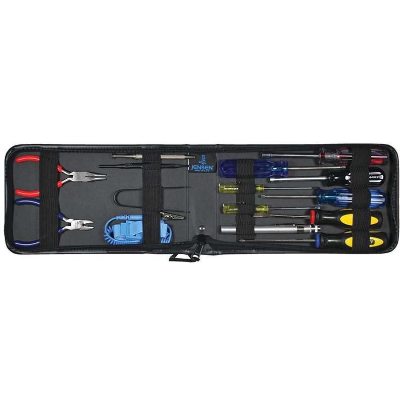 Compact Computer Tool Kit, Vinyl Zippered Case