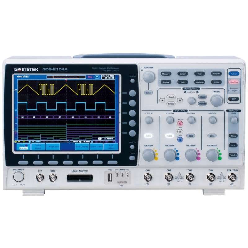 100MHz, 2GS/s, 4 Ch. with RS-232, USB, VPO Digital Oscilloscope.