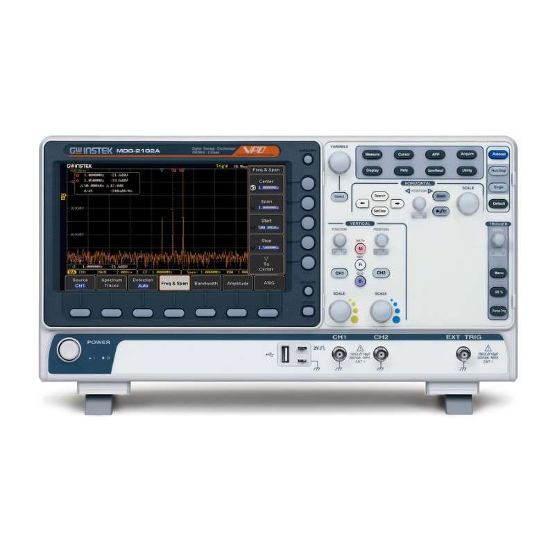 100MHz, 4-channel, DSO, Spectrum analyzer, dual channel