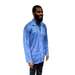ESD-Safe Lightweight Jacket, with Snap Cuffs, Three Pockets, Blue, Small