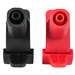 Large Alligator Clips for Banana Plug, Black and Red, 4mm, CAT III 1000V, CAT IV 600V, 10A