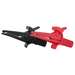 Large Alligator Clips for Banana Plug, Black and Red, 4mm, CAT III 1000V, CAT IV 600V, 10A