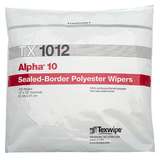 Alpha® 10 Dry Cleanroom Wipers, Non-Sterile, 12 x 12", 100 per Bag, 10 Bags per Case redirect to product page