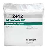 AlphaSorb HC TX2412 Dry Cleanroom Wipers, Non-Sterile, 12" x 12", 100 Wipes per Bag, 6 Bags per Cas redirect to product page