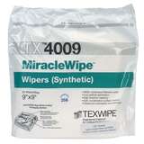 MiracleWipe® Dry Nylon Cleanroom Wipers, Non-Sterile, 9" x 9", 150 Wipes per Bag, 8 bags per Case redirect to product page