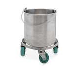 BetaMop® Stainless Steel Bucket with Casters, 10 Gallon redirect to product page