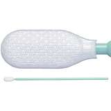 Microdenier Polyester Knit Cleanroom Swab with Long Handle, Non-Sterile, 6.398" Long, 100 per Bag, 8 Bags per Case redirect to product page