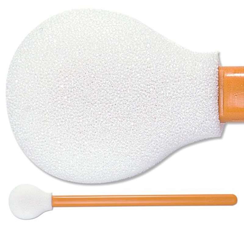 General-Purpose Foam Cleanroom Swab with Circular Head, Non-Sterile, 5.20" Long, 80 per Bag, 5 Bags per Case